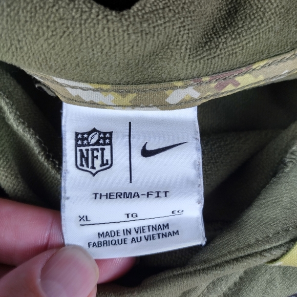 Nike Cleveland Browns NFL On Field Camo Men's Size XL Hoodie Therma Fit Football - Picture 10 of 13